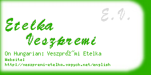 etelka veszpremi business card